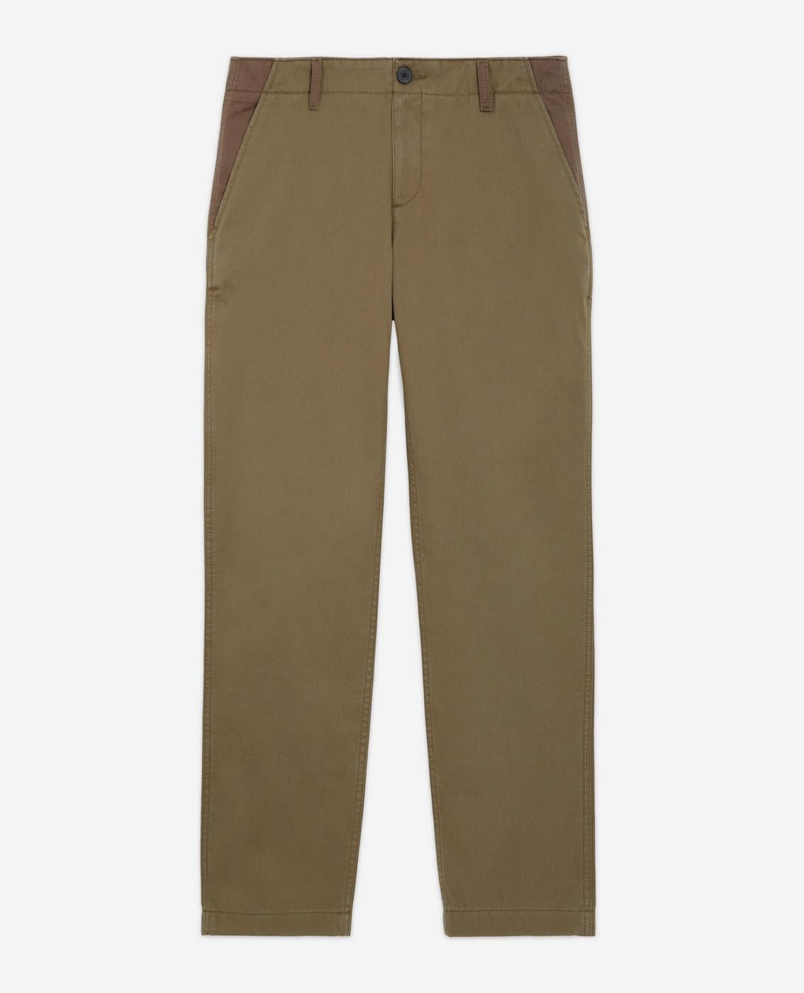 The Kooples - Pantalón recto 7/8 - Caqui - Mujer