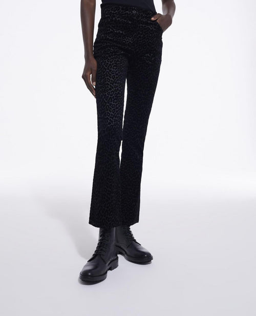 Pantalones Bootcut - Negro y gris oscuro - Mujer