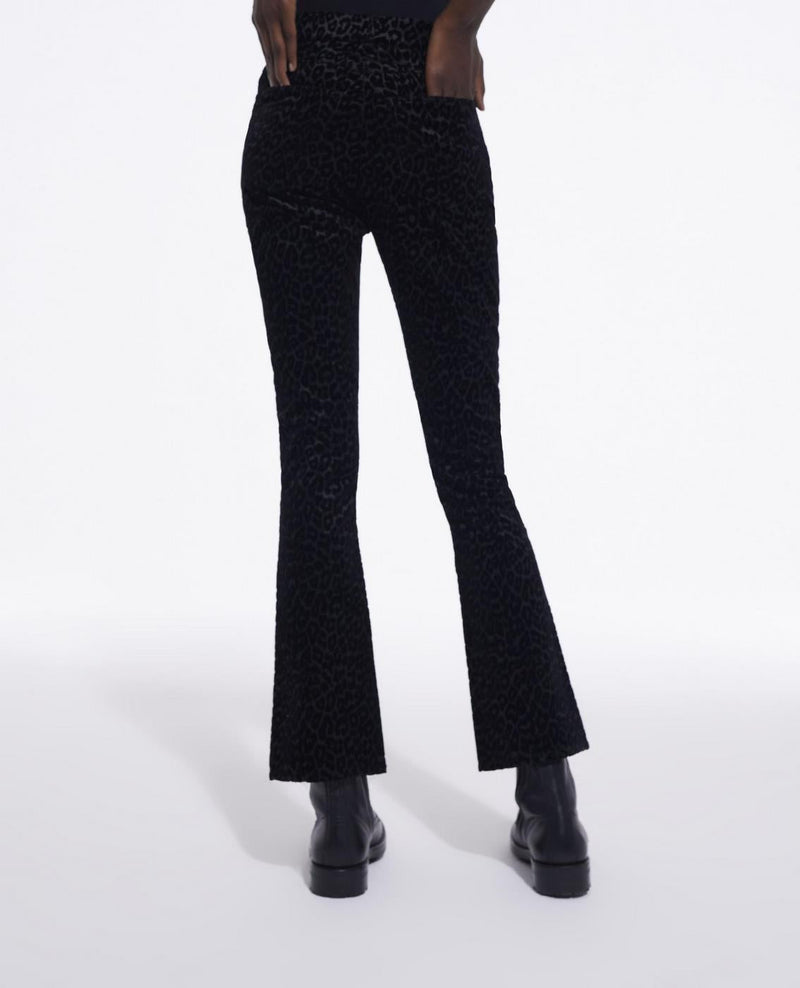 Pantalones Bootcut - Negro y gris oscuro - Mujer
