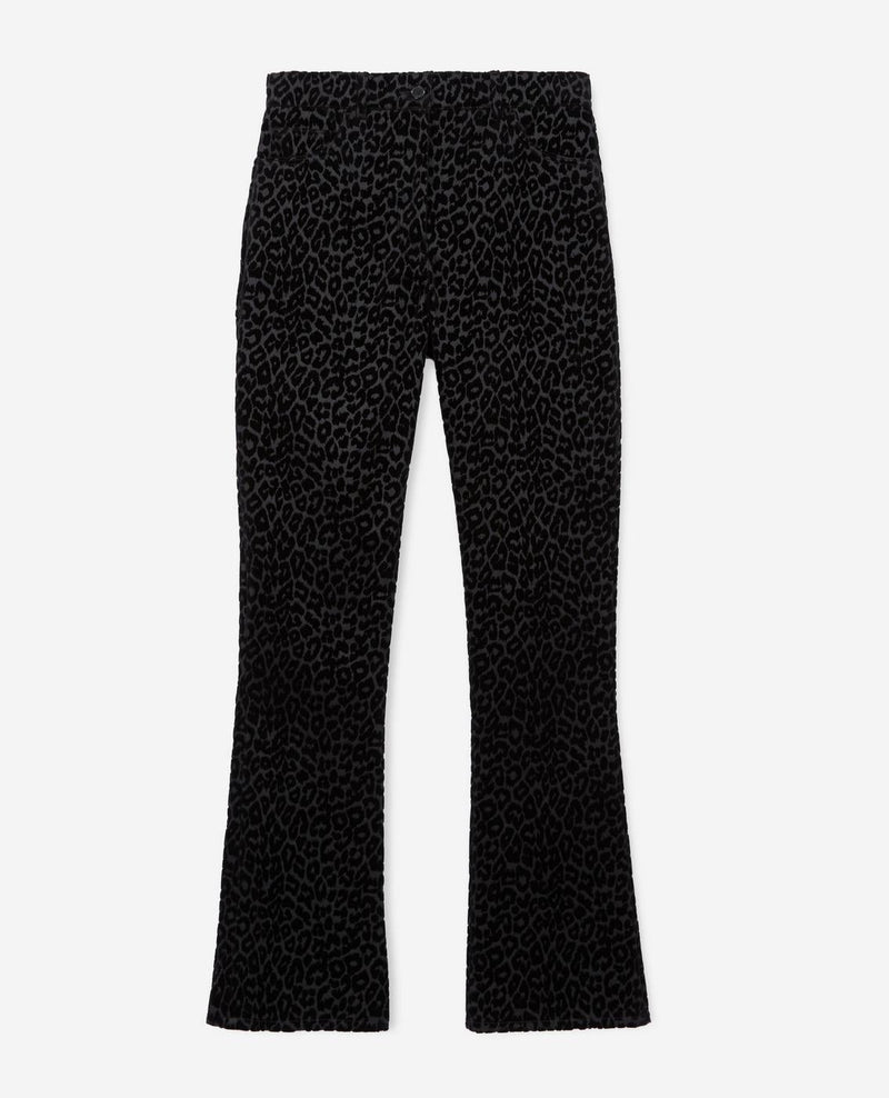 Pantalones Bootcut - Negro y gris oscuro - Mujer