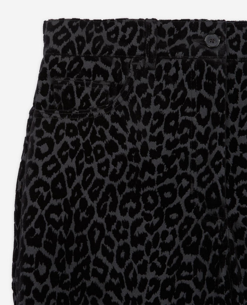 Pantalones Bootcut - Negro y gris oscuro - Mujer