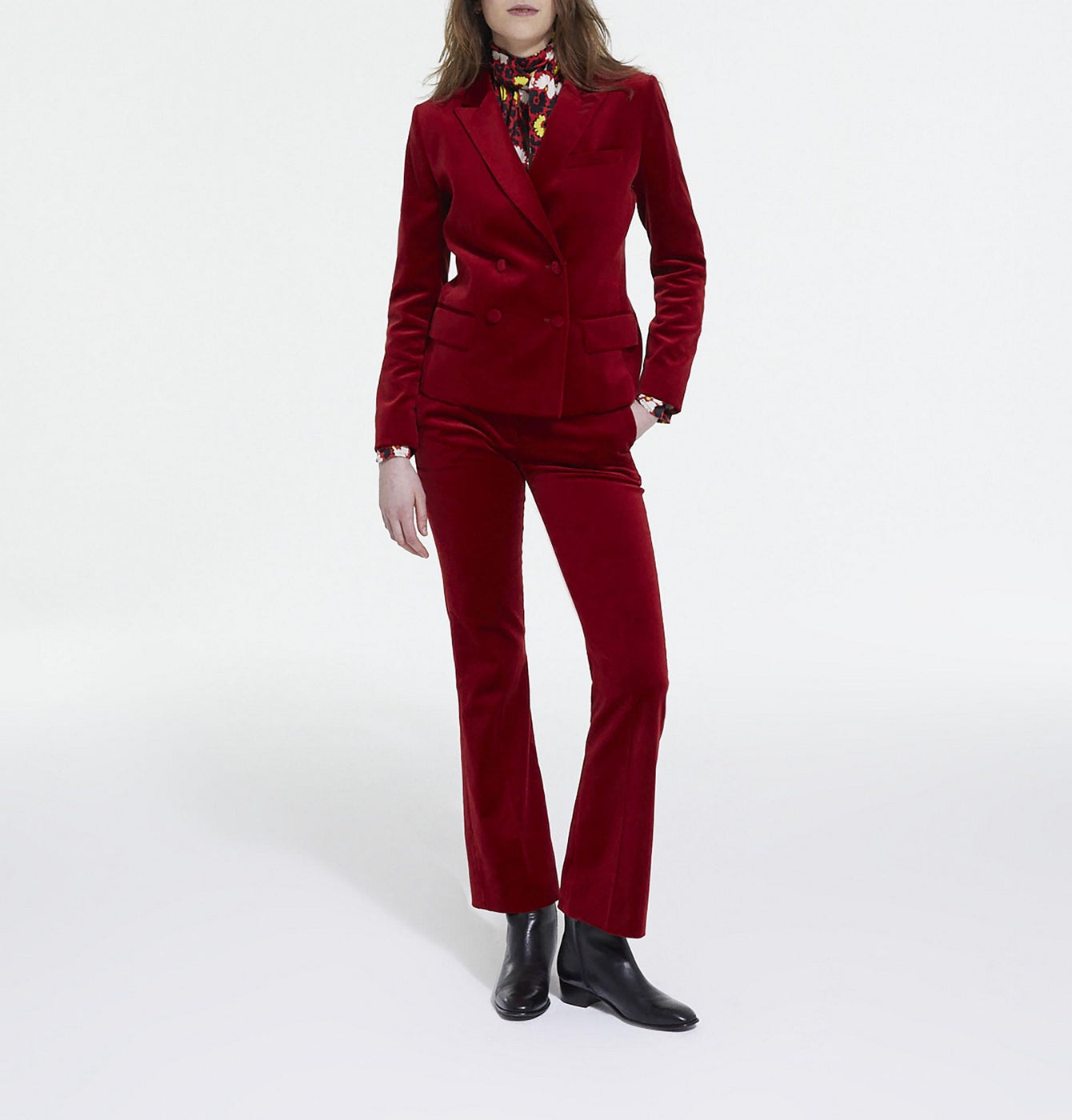 The Kooples - Pantalon Bootcut - Rouge - Femme
