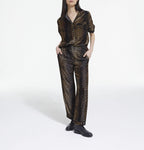 The Kooples - Pantalon Velours Stripy Leo - Femme