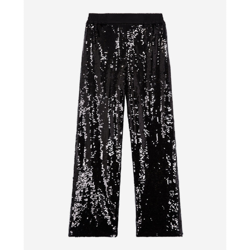 Pantalón holgado - Negro - Mujer