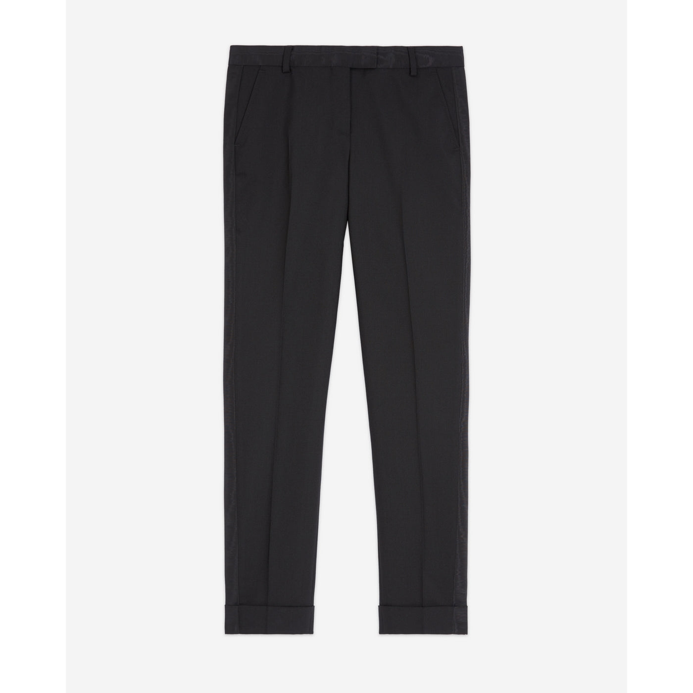 The Kooples - Pantalón Recto de Lana - Negro - Mujer