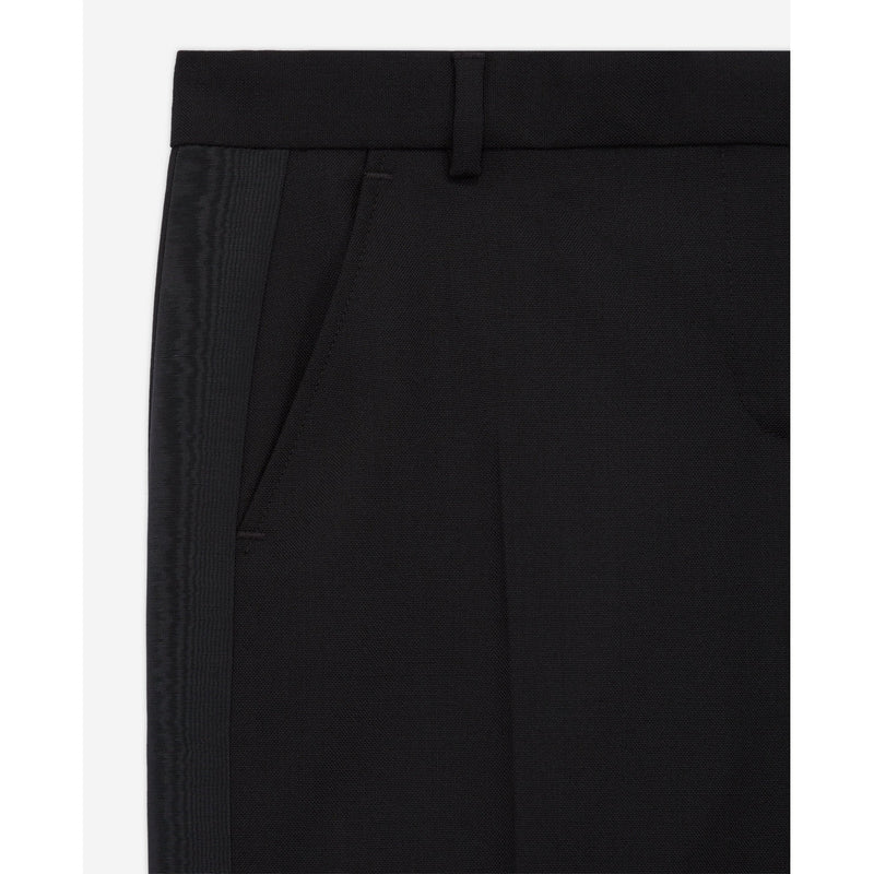 Pantalón recto de lana - Negro - Mujer