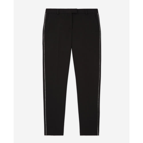 The Kooples - Pantalon Costume Crepe Detail Strass - Femme