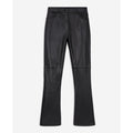 The Kooples - Pantalon Flare En Cuir D’Agneau - Noir - Femme