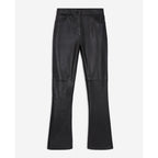 The Kooples - Pantalon Flare En Cuir D’Agneau - Noir - Femme