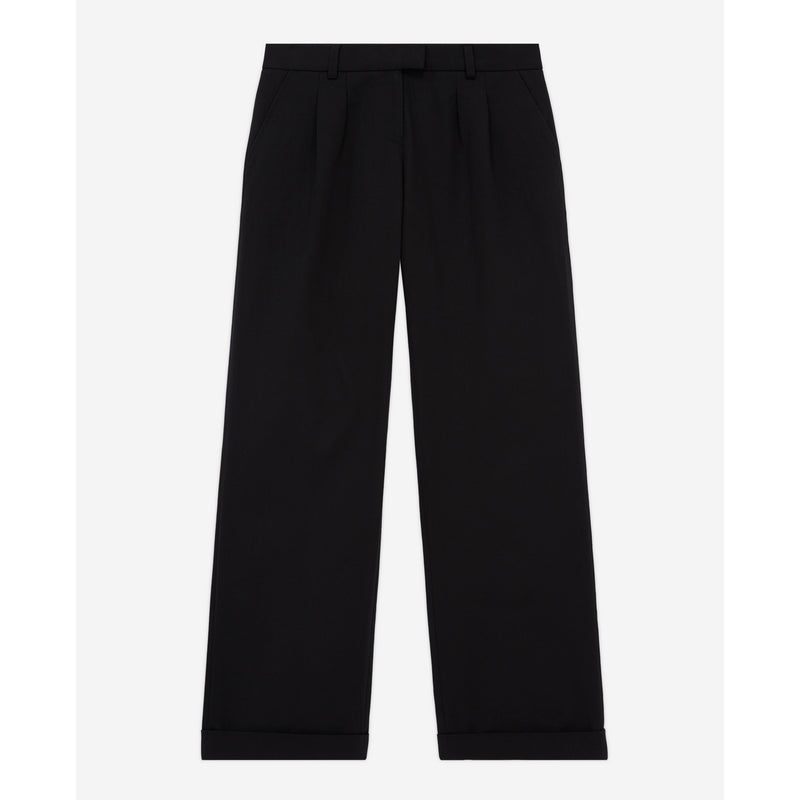 The Kooples - Pantalon Seul A Pinces Et Revers - Femme