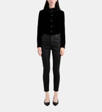 The Kooples - Stretch Leather Slim-Cut Trousers - Women
