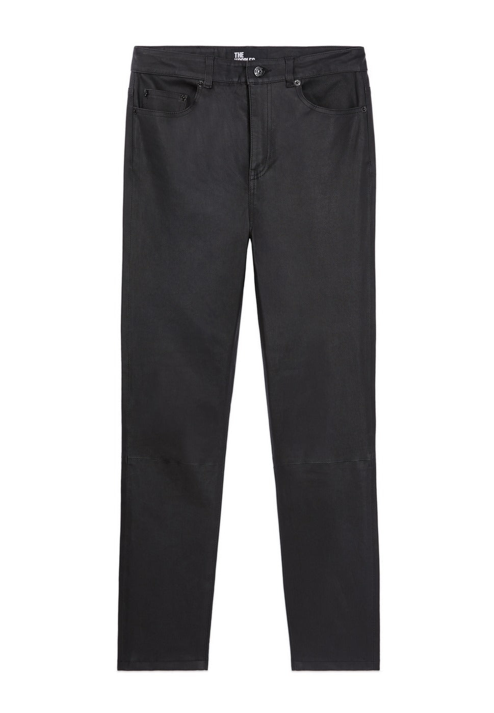 The Kooples - Stretch Leather Slim-Cut Trousers - Women