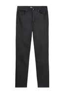 Pantalón slim fit de piel elástica - Mujer