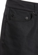 Pantalón slim fit de piel elástica - Mujer