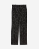 Pantalon De Costume Taille Haute En Jacquard