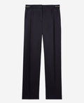 The Kooples - Fluid Pleated Trousers With Chain