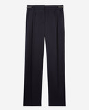 Pantalon A Pinces Fluide Avec Chaine