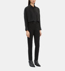Pantalon Droit Detail Bande Cote