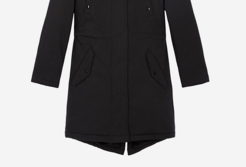 Parka Doublee De Faux Mouton - Femme