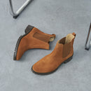 Chelsea Boots La Femme Pressée Daim Camel