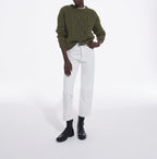 The Kooples - Pull Col Rond En Laine Torsade - Femme