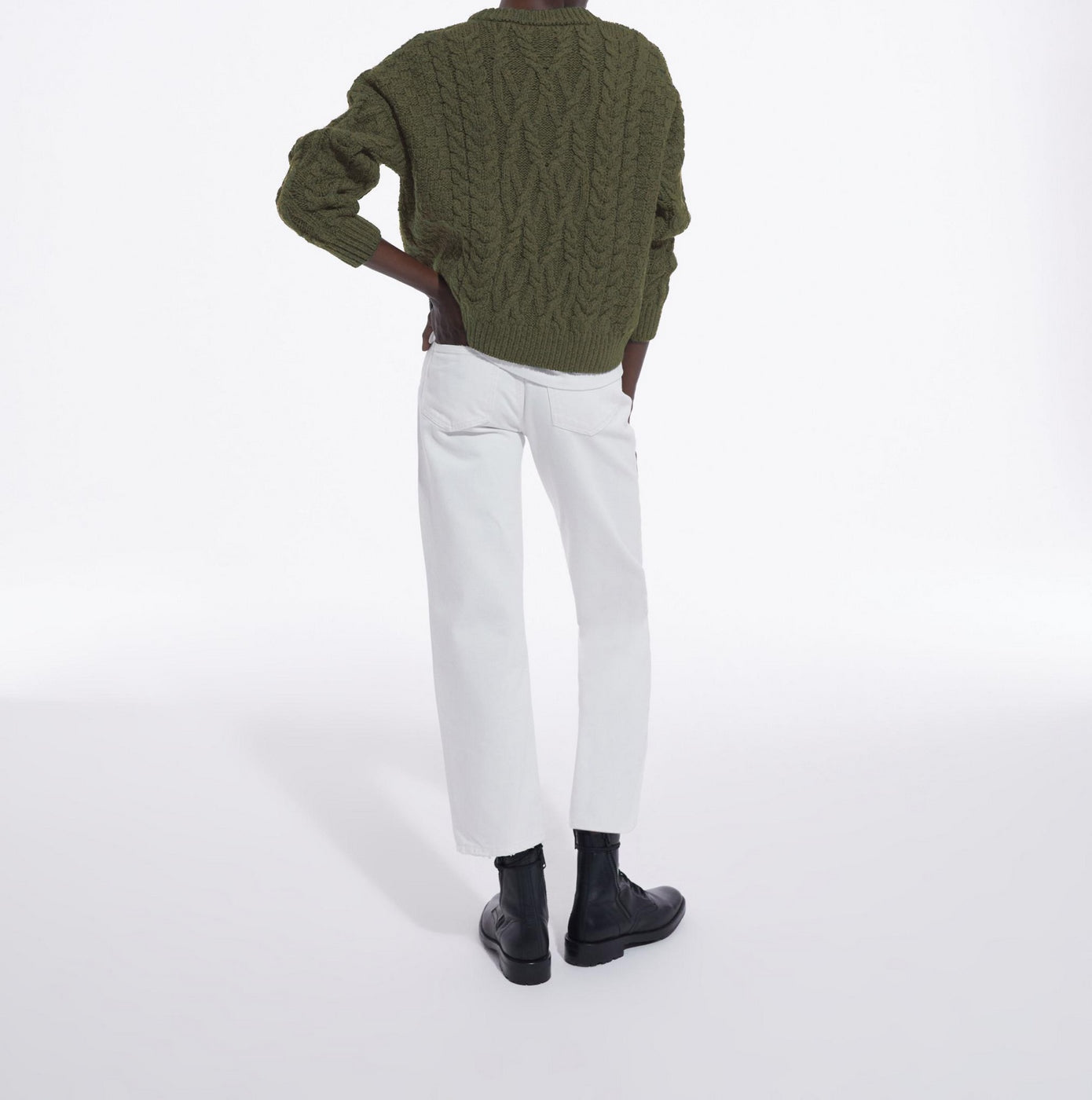 The Kooples - Pull Col Rond En Laine Torsade - Femme