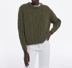 The Kooples - Pull Col Rond En Laine Torsade - Femme