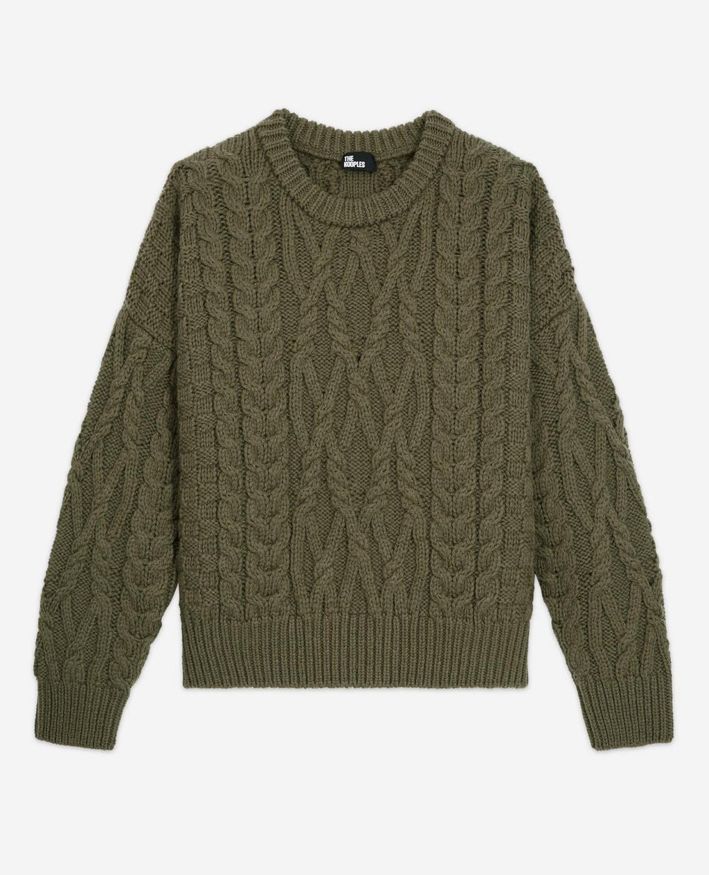 The Kooples - Pull Col Rond En Laine Torsade - Femme