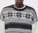 Pull En Laine - Ecru Et Noir - Femme