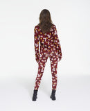 Pull En Laine - Rouge Et Noir - Femme
