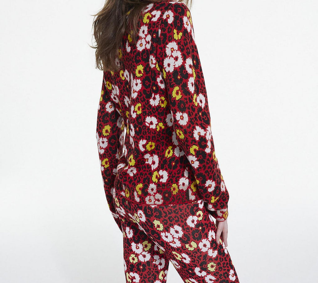 The Kooples - Pull En Laine - Rouge Et Noir - Femme