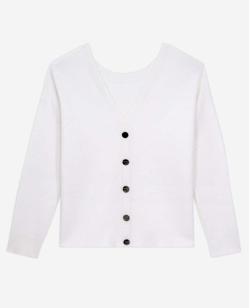 Pull En Laine - Ecru - Femme