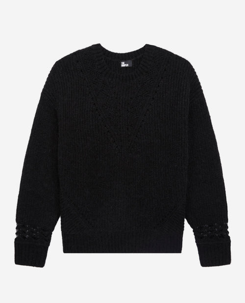 The Kooples - Pull En Laine Et Alpaga - Noir - Femme