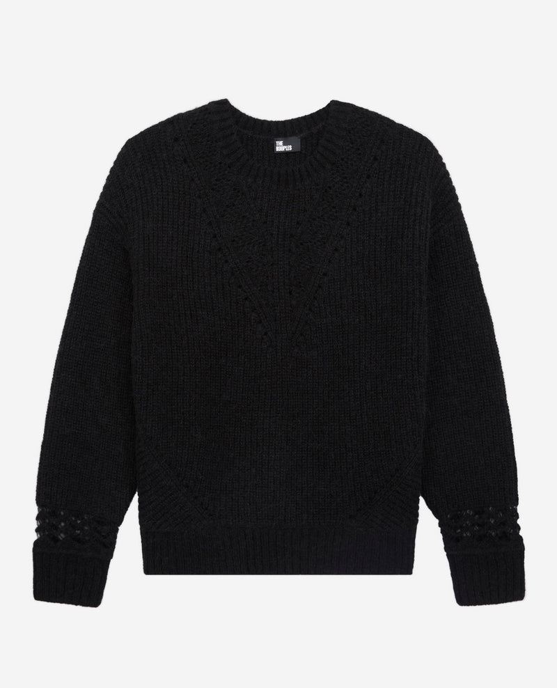 Jersey De Lana Y Alpaca - Negro - Mujer