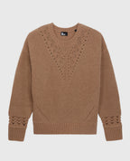 Jersey De Cuello Redondo De Côte Perlées Y Pointelles - Mujer
