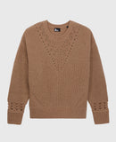 Jersey De Cuello Redondo De Côte Perlées Y Pointelles - Mujer