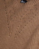 Jersey De Cuello Redondo De Côte Perlées Y Pointelles - Mujer