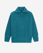 The Kooples - Wool And Alpaca Sweater - Duck Blue - Women