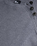 The Kooples - Pull Col Rond A Cote Perlees Et Boutons Bijoux - Femme