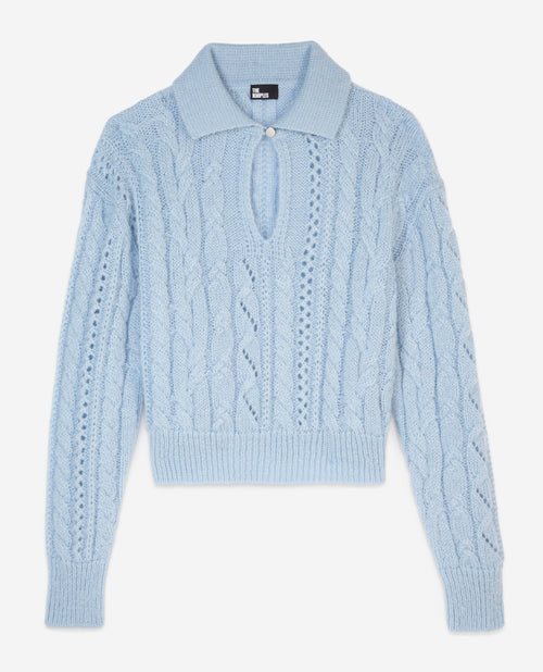 Pull Col Vareuse A Torsades
