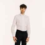 Chemise En Twill Double Retors Blanche