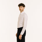 Chemise En Twill Double Retors Blanche