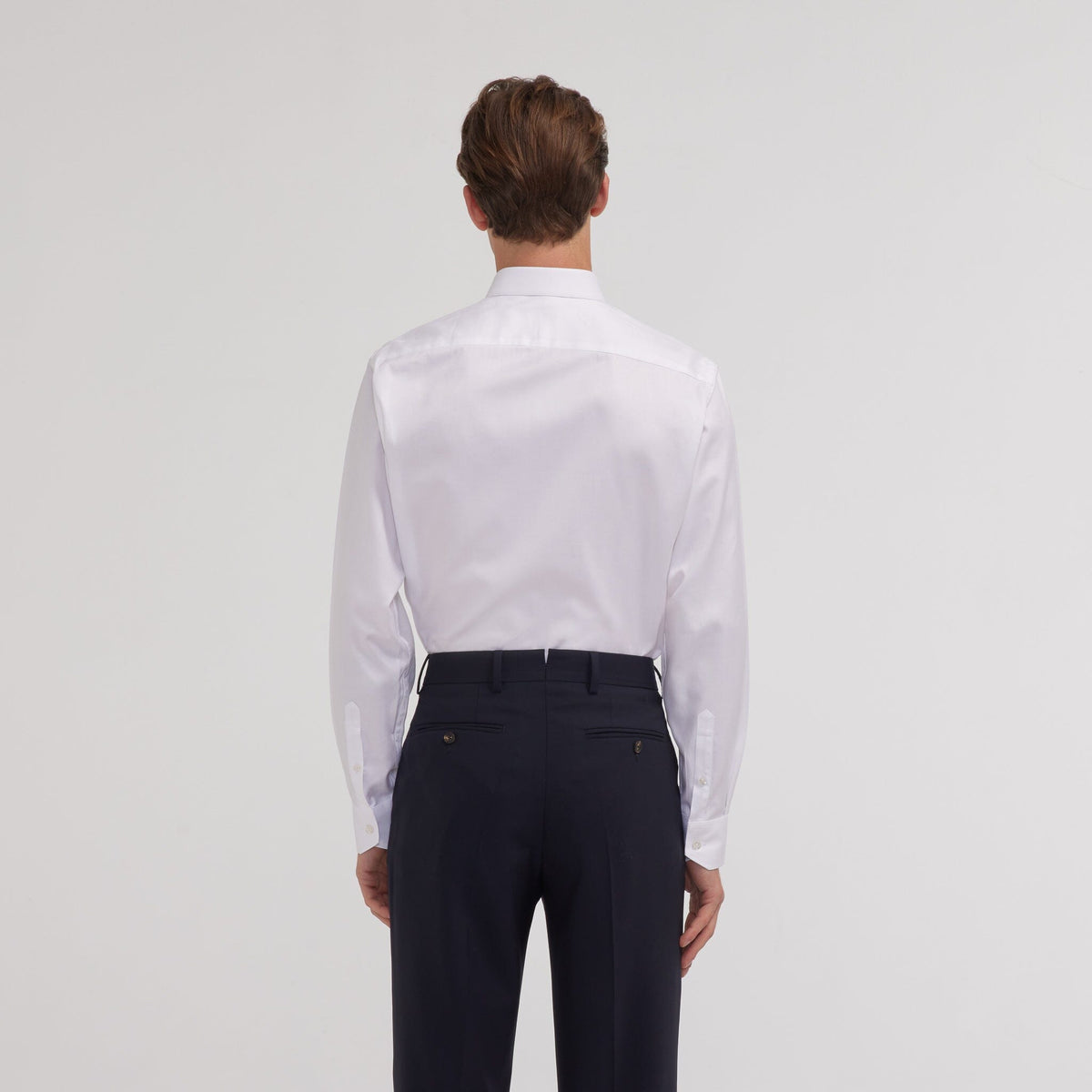 Chemise En Chevron Double Retors Blanche