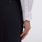 Chemise En Chevron Double Retors Blanche