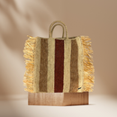 Frangia bag - Beige & Brown