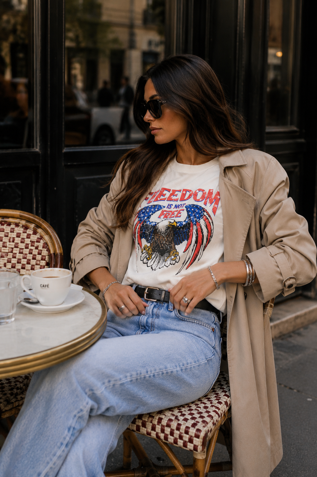 T-shirt Libertà - Bianca