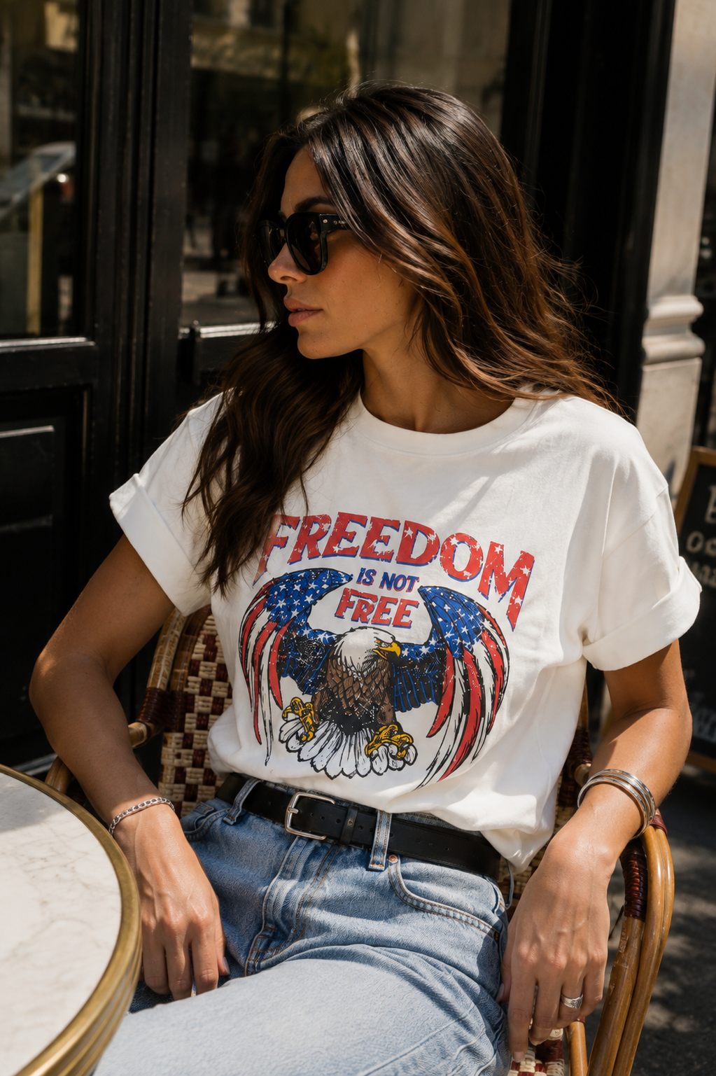 T-shirt Libertà - Bianca