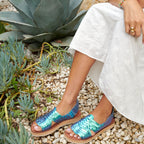 Sandalias Frida - Sirena Azul