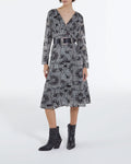Bandana Print Long Dress - Women