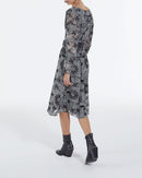 Vestido largo con estampado de bandana - Mujer